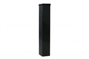 Stulpas tvorai 80x80 mm, H2,5 m, sienelė: 2,0 mm, su dangteliu