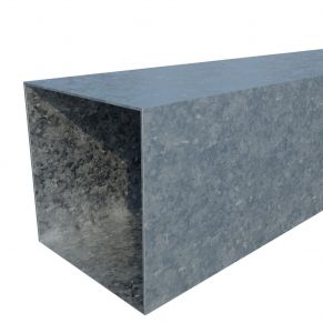 Vamzdis 80x80 mm, H5,0 m, sienelė: 2 mm, ZN