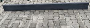 Tvoros pamatas tiesus lygus, betoninis 2000x200x60 mm, grafitinis, impregnuotas