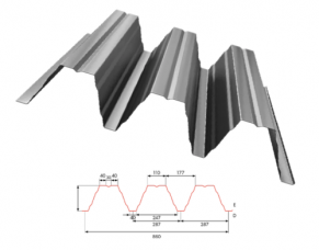 Konstrukcinis trapecinis profilis T153-860