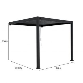 Pavėsinė MIRADOR 111, 3x4 m, montuojama prie sienos