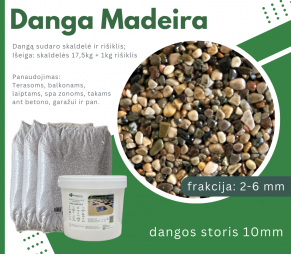 Skaldos danga Madeira 2-6 mm, įvairiaspalvė