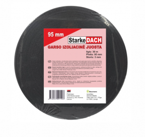 Garso izoliacinė juosta gipsiniams profiliams 95 mm