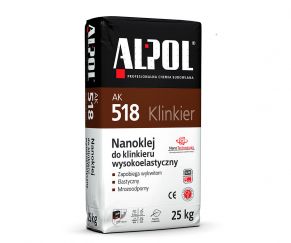 Elastingi plytelių klijai Alpol Nano AK518, 25kg.