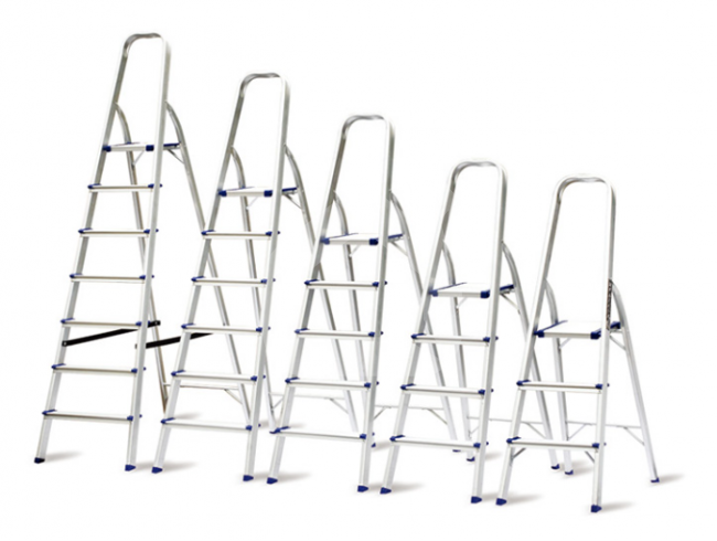 Aliuminės kopėčios 98-171 cm (5 pakopų) SNAPIT