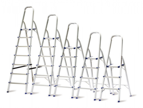 Aliuminės kopėčios 77-148 cm (4 pakopų) SNAPIT