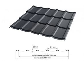 Plieninė čerpė Allano