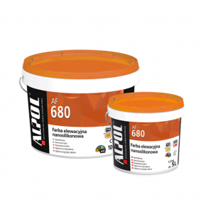 NANO-Silikoniniai fasado dažai ALPOL AF 680 5L - 10L SALSA