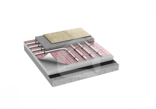 Plėvelė grindims MIKKO ALUFLOOR 110 gr./m², 1,0 m x 50 m = 50 m²