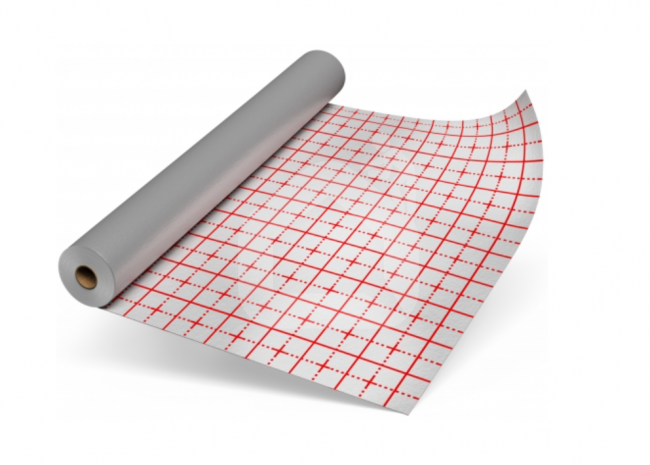 Plėvelė grindims Eurovent ALUFLOOR 110 gr./m², 1,0 m. x 50 m. = 50 m²
