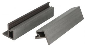 WPC fasado šoninis užbaigimo profilis MIKKO, 49x49x3600 mm (įv. spalvos)