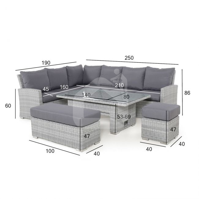 Lauko baldų komplektas ASCOT