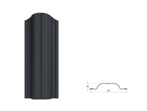 Tvoralentė ASTRA, 0,45MM, 2XRAL7016, matinis poliesteris