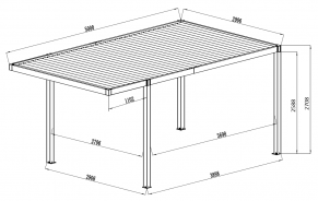 Automobilio stoginė 5x3 m