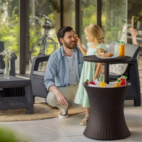 Staliukas-šaltkrepšis COOL BAR RATTAN