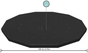 Baseino uždangalas, 366 cm, 58037