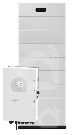 Baterijų sistema, 20 kWh su hibridiniu 10 kW inverteriu