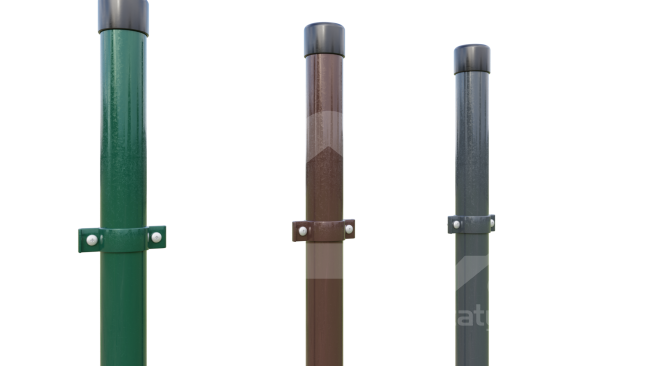 Stulpas tvorai, apvalus, ø48 mm, H2.6 m (SU DEFEKTAIS)