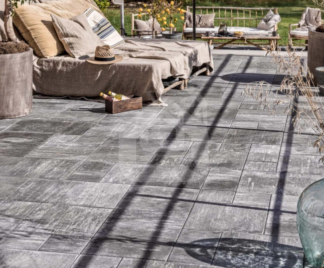 Betoninė plytelė Benders City Stormix (pilka/balta/juoda)