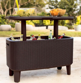 Staliukas-šaltkrepšis BEVYBAR RATTAN