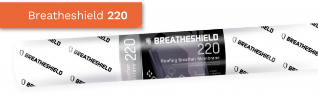 Plėvelė Breatheshield 220 gr./m², 1,0 m x 50 m = 50 m² (paskutiniai vienetai)