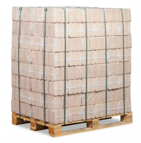 Beržiniai medžio pjuvenų RUF briketai, 96 vnt. – 960 kg (juridiniams asmenims)