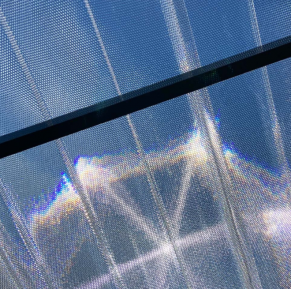 MK PC DIAMOND TILE EFFECT čerpinė polikarbonato danga, 15°, skaidri