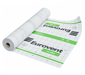 Tvaika izolācijas plēve Eurovent CLIMA 85 g/m², 1,5 m × 50 m = 75 m²