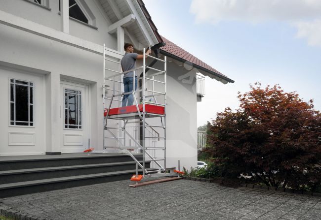KRAUSE profesionalūs statybiniai aliuminiai pastoliai ClimTec 1 aukštas 710123