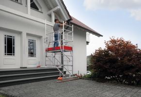 KRAUSE profesionalūs statybiniai aliuminiai pastoliai ClimTec 1 aukštas 710123