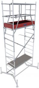 KRAUSE profesionalūs statybiniai aliuminiai pastoliai ClimTec 1 aukštas 710123