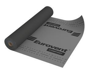 Difuzinė plėvelė Eurovent COMFORT 220 gr./m², 1,5 m. x 50 m. = 75 m²