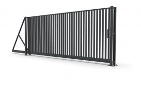 Stumdomi vartai, strypelio 20x20 užpildu, 1700x5000 mm