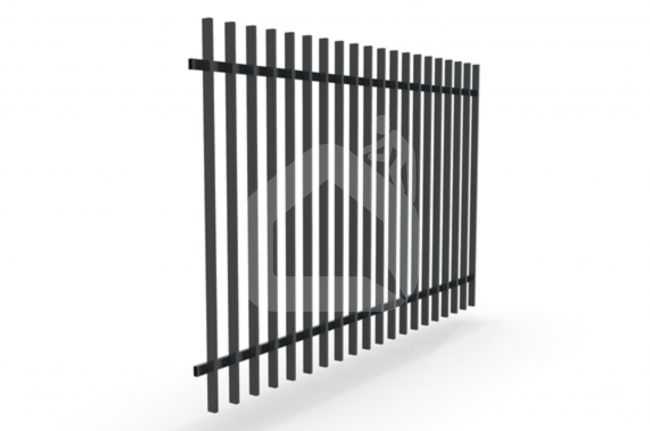 Metalinių strypų segmentas, 1380x1280 mm, 80x20 mm, atviras (paskutiniai vienetai)
