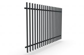 Metalinė 20x20 strypų tvora, 1200x2500 mm (atvira)