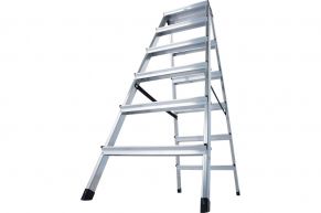 KRAUSE aliuminės dvipusės kopėčios DOPPLO (2x6 pakopų) 120427