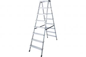 KRAUSE aliuminės dvipusės kopėčios DOPPLO (2x8 pakopų) 120441