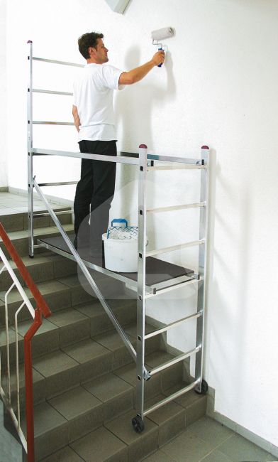 KRAUSE maži universalūs aliuminiai pastoliai su padu CORDA 916174