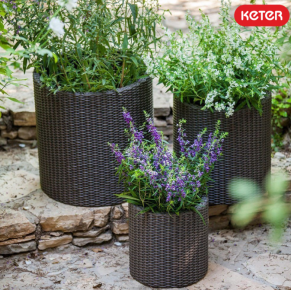 Vazonų komplektas CYLINDER S+M+L