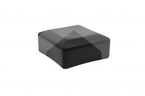 Dangtelis stulpui 100x100 mm, PVC, juodas
