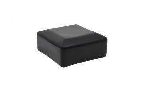 Dangtelis stulpui 100x100 mm, PVC, juodas