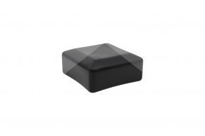 Dangtelis stulpui 80x80 mm, PVC, juodas