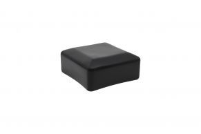 Dangtelis stulpui 80x80 mm, PVC, juodas