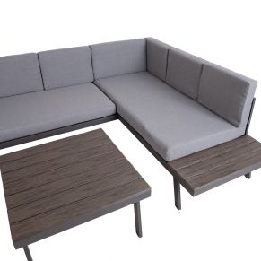 Lauko baldų komplektas DELGADO su kampine sofa