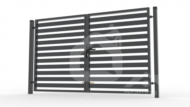 Varstomi vartai, polisado 80x20 užpildu, 1700x4000 mm