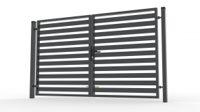 Varstomi vartai, polisado 80x20 užpildu, 1700x4000 mm