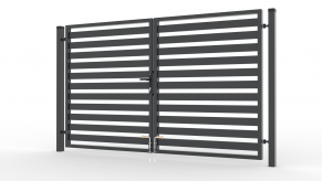 Varstomi vartai, polisado 80x20 užpildu, 1500x4000 mm