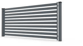 Polisadinės tvoros segmentas "DELUXE", 1700mm x 2000mm