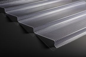 MK PC DIAMOND TILE EFFECT čerpinė polikarbonato danga, 9°, skaidri, 2, 3 m