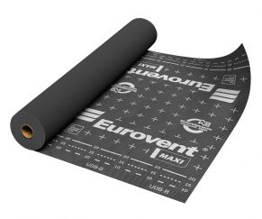 Difuzinė plėvelė Eurovent MAXI 140 gr./m², 1,5 m. x 50 m. = 75 m²